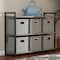 6 Pack Household Essentials 11" Fabric Storage Bins